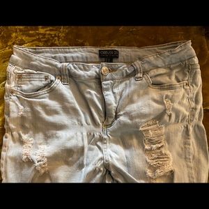 Size 14 Forever 21 Distressed Jeans